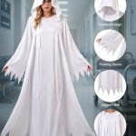 Halloween White Ghost Robe – One-size