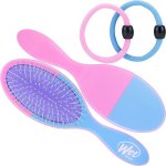 Wetbrush Color Me Happy & Style Kit Brush & 2 Bands