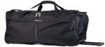PIERRE CARDIN 86CM Large Duffel Bag On Wheels With Backpack Straps| Black