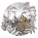 Avalana Caspian Tiger Mist Wall Decal - 60CM L X 60CM H