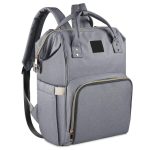 Multi-function Baby Travel Backpack With Large Storage Grey