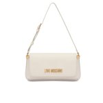 Flat Shoulder Lettering Bag -ivory