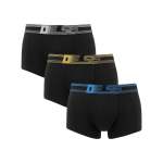Diesel Mens M Umbx Damien 3 Pack Boxers In Black Multi - Black Multi S