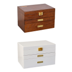 European Style Solid Wood Jewelry Box Large Capacity A