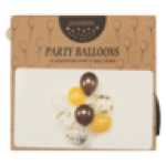 Black White & Gold Party Balloon Set 10 Piece Design May Vary