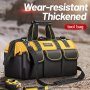 WINHUNT Electrician Tool Bag Strong And Durable Canvas Thickened Portable Multi-functional Hardware Fishing Labor Insurance Carpentry Tool Bag