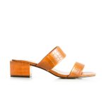 Donnay Fashion Block Heel Mule - Tan