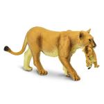 Lioness With Cub By