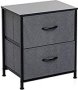 Branded Economical Metal Frame & Fabric - 2 Drawer Cabinet