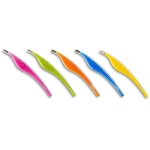 Credo Solingen Pop Art Assorted Colours Tweezer Dragonfly Slant 9CM