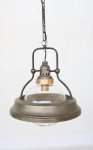 Glass & Metal Hanging Light 50X46CM