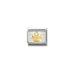 Composable Classic Link White Queen Crown With Stones