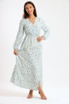 Annalee Long Sleeve Pleated Maxi Dress