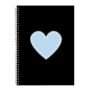 Blue Heart Gift Idea Writing Book Notepad Notebook A5 505