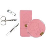 Baby Manicure Set Pink Artificial Leather