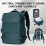 Large Travel Backpack Carry On Backpack Hiking Backpack Outdoor Sports Rucksack Casual Daypack School Bag Fit 35.56 Cm Laptop With USB Charging Port & Shoes Compartment