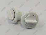 Drain Socket With Captive Plug Round 40MM - White Set Of 2