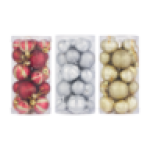 Assorted MINI Christmas Balls Pack Colour May Vary