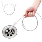 Flexible Drain Brush-extra Long Pipe Inner Nylon Cleaner Tool For Cleaning Plumbing refrigerator sink Tube 150CM 59INCH 2 Pcs