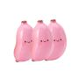 3PCS Pink Banana Shape Soft Squeeze Fidget Popping Bubble Sensory Toys