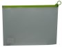 Brainware A4 Clear Carry Folder With Green Easy