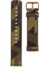 Nylon Patterned Watch Strap - Garmin Venu/ Vivomove 3/ Vivoactive 3/ Forerunner 245/ Forerunner 645 Beige And Brown