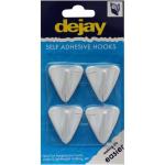 Plastic Hook Self Adhesive 4PC