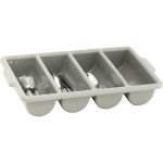 Cutlery Tray Grey - 4 Division -500 X 300MM Chef& 039 S Depot