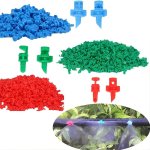 50 100PCS Refraction Atomization Simple Micro Sprinkler Head 360 Degree Pe Pipe Irrigation Greenhouse Watering