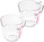 2 Pieces 15ML Measuring Small Graduated Kitchen Cups For Milk Oil Flour