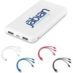 Kingpin White 10 Compact Power Bank 10 000MAH
