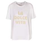 Flocked La Dolce Vita Top - White Free