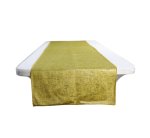 Table Runner Velvet Mustard