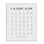 Stupell Industries Laundry Room Minimal Symbols Guide Check Pockets