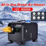 Diesel 8000W 12V Powered Portable Home workshop car bus truck Heater System