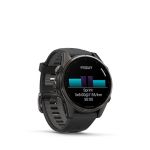 Garmin FNIX8 43 Mm Amoled Sapphire Carbon Grey Dlc Titanium With Black pebble Grey Silicone Band