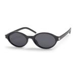 Black Oval Metal Detail Sunglasses