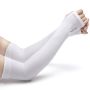 Arm Sleeves - Compression Sleeves - Summer & Winter Sleeves - White
