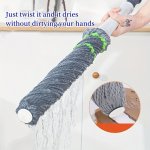 1PC Self-twisting Water Mop For Floor Wiping Hand-wash-free Spin Mop Lazy Mop For Household Wooden Floors Ceramic Tiles Floor Cl