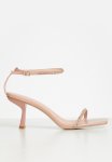 Andrea Embellished Ankle Strap Heel - Blush