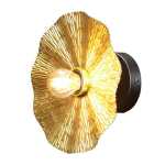 Golden Flower Wall Light Metal Gold