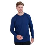 Denali Performance Men's Mega Solar Protectuv Long Sleeve Navy Blue Xx-large