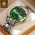 Luminous Calendar Men's Quartz Watch Business Sports Teenagers Trend Stainless Steel Student Wristwatches Ideal Choice For Gifts