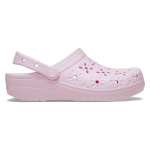 Classic Floral Cut Out Clog - Pink Milk M9W11