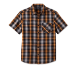 Men’s Staple Short Sleeve Shirt – Plaid – Harley Black & Quiet Shade