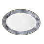 Galateo - Blue Check Oval Platter