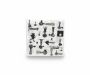 2 Ply Black Windmill Print Paper Serviettes Napkins Pack Of 50