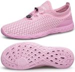 Doussprt Women's Water Shoes Quick Drying Sports Aqua Shoes Allpink 7.5