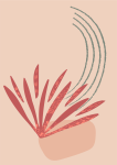 Boho Foliage 2 - Wall Art Print - A1