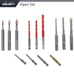 Alpen Profi Glass Drill Bit Set 3 Piece Hex Shank 5 6 8MM Livestainable